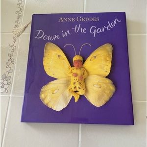 4/$15 Anne Geddes Down In The Garden Hardcover Book Free Bookmark Included !